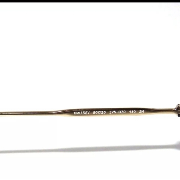 Miu Miu 52V 52 ZVN-QZ9 Pale Gold Gradient Brown Mirror Silver Sunglasses - Picture 2 of 4